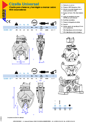 Concasoare de beton Arden CU 350 CB