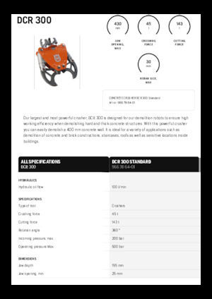 Concasoare de beton Husqvarna DCR 300