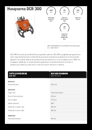 Concasoare de beton Husqvarna DCR 300