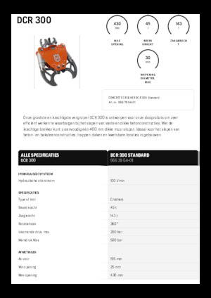 Concasoare de beton Husqvarna DCR 300