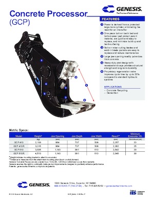 Concasoare de beton Genesis GCP 410
