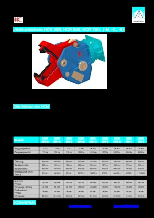 Multiprocesoare Konverma HCR 750 M 