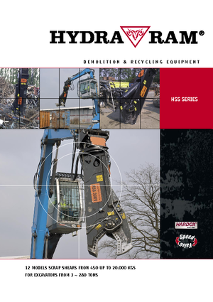 Clești/dispozitive/echipamente de tăiat metale/fier vechi Hydra Ram HSS-40RV