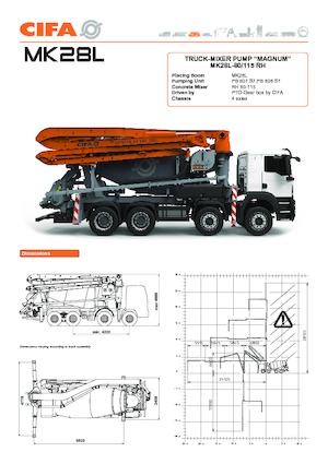 Autobetoniere CIFA MK28L
