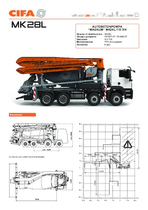 Autobetoniere CIFA MK28L