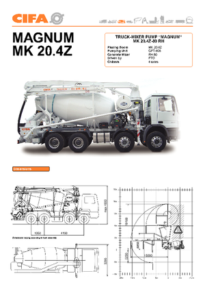 Autobetoniere CIFA Magnum 80/24 RH