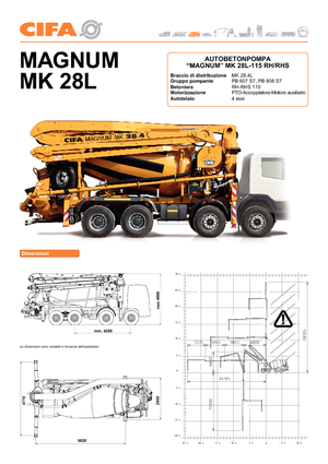 Autobetoniere CIFA Magnum MK 115/28 L