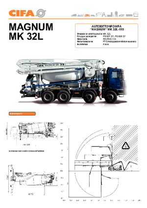 Autobetoniere CIFA Magnum MK 115/32 L
