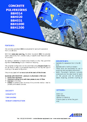 Pulverizatoare beton Arden BBH1300