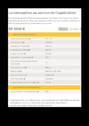 Pulverizatoare beton Epiroc BP 1650 R