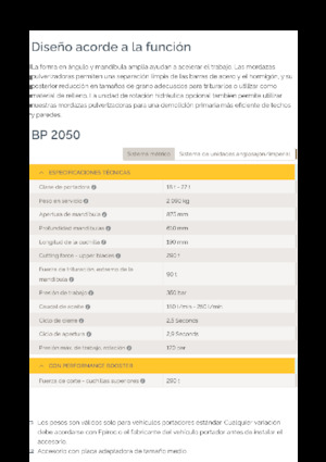 Pulverizatoare beton Epiroc BP 2050