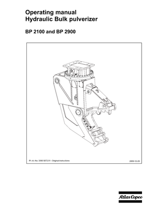 Pulverizatoare beton Atlas Copco BP 2900