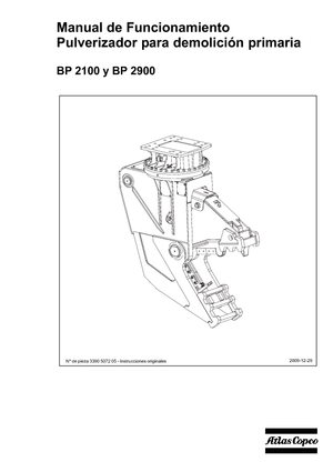 Pulverizatoare beton Atlas Copco BP 2900