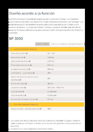 Pulverizatoare beton Epiroc BP 3050