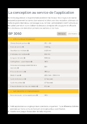 Pulverizatoare beton Epiroc BP 3050