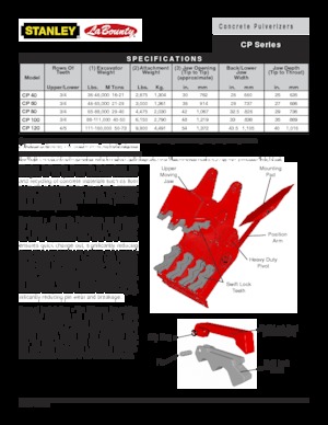 Pulverizatoare beton LaBounty CP 80