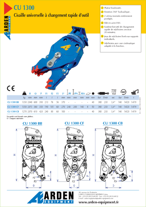 Pulverizatoare beton Arden CU 1300 BB
