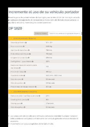 Pulverizatoare beton Epiroc DP 1820