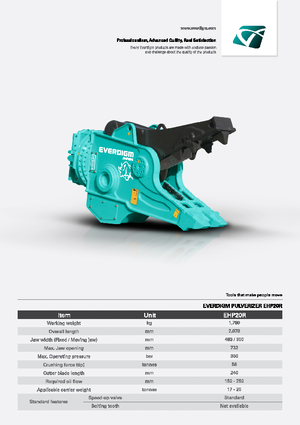Pulverizatoare beton Everdigm EHP20R 