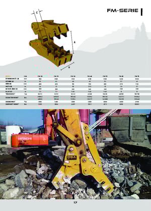 Pulverizatoare beton OSA Demolition Equipment FM 55