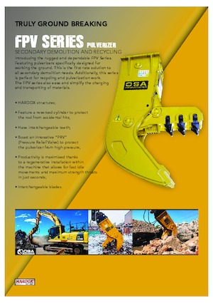 Pulverizatoare beton OSA Demolition Equipment FPV 6 