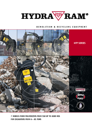 Pulverizatoare beton Hydra Ram HFP-25V