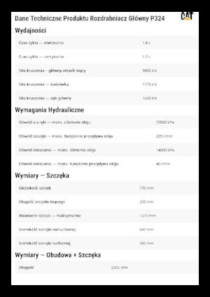 Pulverizatoare beton Caterpillar P324
