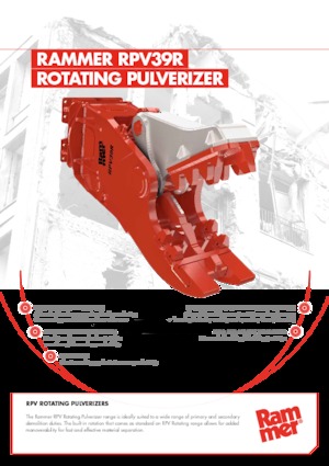 Pulverizatoare beton Rammer RPV39R 