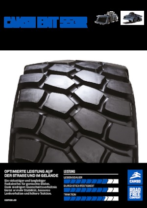 Anvelope pentru echipamente de construcții Camso EMT 553R 600/65R25