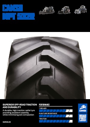 Anvelope pentru echipamente de construcții Camso MPT 532R 440/80R28 IND