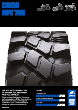 Anvelope pentru echipamente de construcții Camso MPT 753 400/70-24 IND