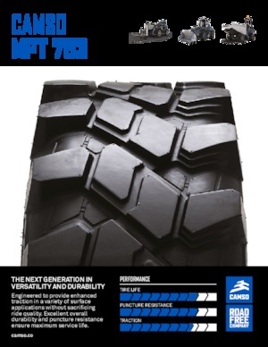 Anvelope pentru echipamente de construcții Camso MPT 753 400/70-24 IND