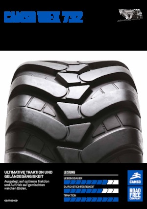 Anvelope pentru echipamente de construcții Camso WEX 732 500/45-20