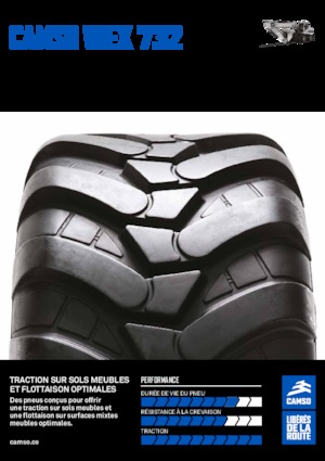 Anvelope pentru echipamente de construcții Camso WEX 732 500/45-20