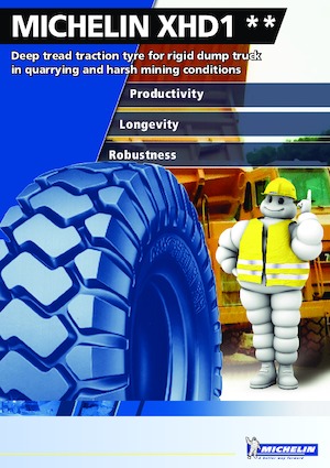 Anvelope pentru echipamente de construcții Michelin XHD1 14.00 R 25	