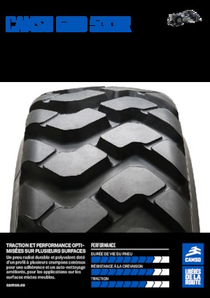 Anvelope pentru echipamente de construcții Camso GRD 533R 14.00R24