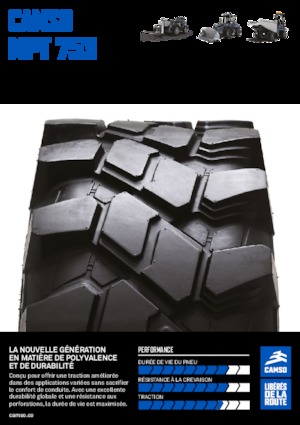 Anvelope pentru echipamente de construcții Camso MPT 753 340/80-20 IND