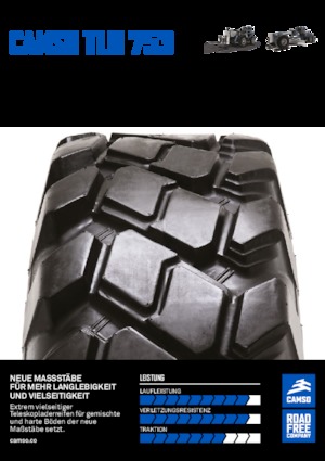 Anvelope pentru echipamente de construcții Camso TLH 753 14.00-24