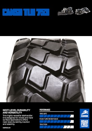 Anvelope pentru echipamente de construcții Camso TLH 753 14.00-24