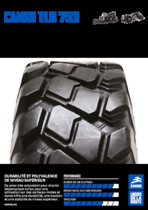 Anvelope pentru echipamente de construcții Camso TLH 753 14.00-24