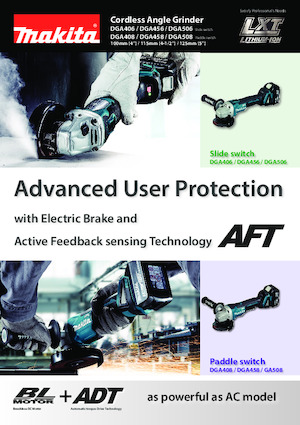 Polizoare unghiulare fără fir Makita DGA458 