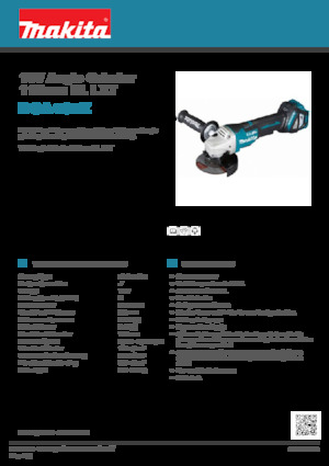 Polizoare unghiulare fără fir Makita DGA467Z 