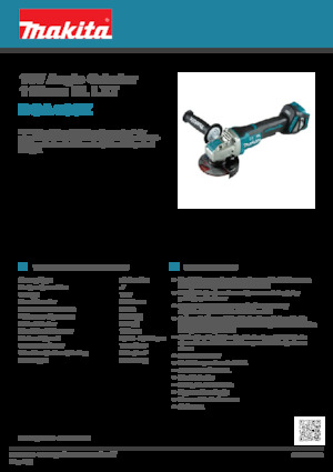 Polizoare unghiulare fără fir Makita DGA469Z 