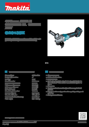 Polizoare unghiulare fără fir Makita GA013GZ 