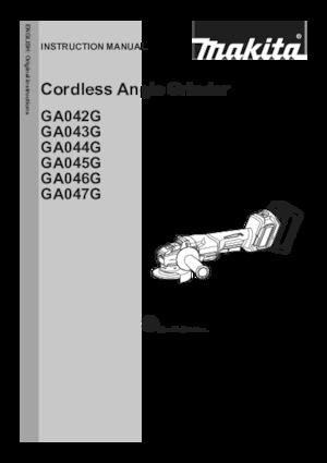 Polizoare unghiulare fără fir Makita GA047GZ02