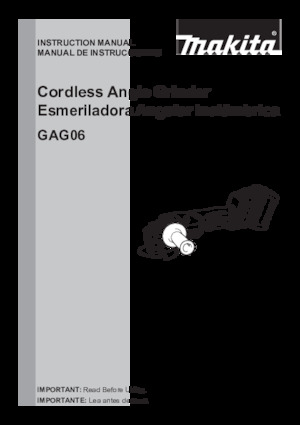 Polizoare unghiulare fără fir Makita GAG06Z