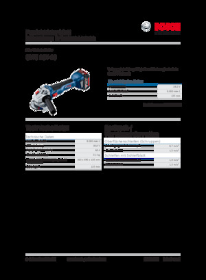 Polizoare unghiulare fără fir Bosch GWS 18V-10