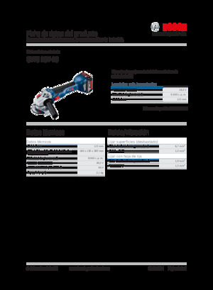 Polizoare unghiulare fără fir Bosch GWS 18V-10