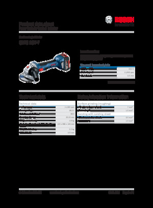 Polizoare unghiulare fără fir Bosch GWS 18V-7