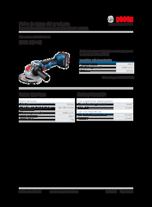 Polizoare unghiulare fără fir Bosch GWX 18V-10